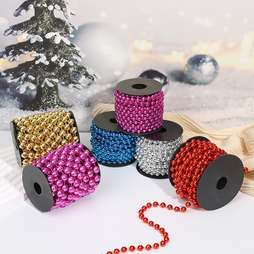 Pearl Trim Chain - 3m/Rol 9mm parelketting, kerst, bruiloft, verjaardag,
