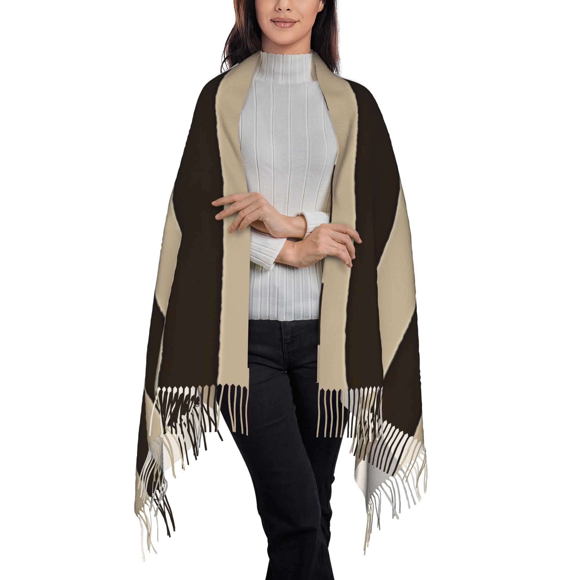 1 stuk: verticale sjaal met br - Tassel Fringe Trim recensie en prijs